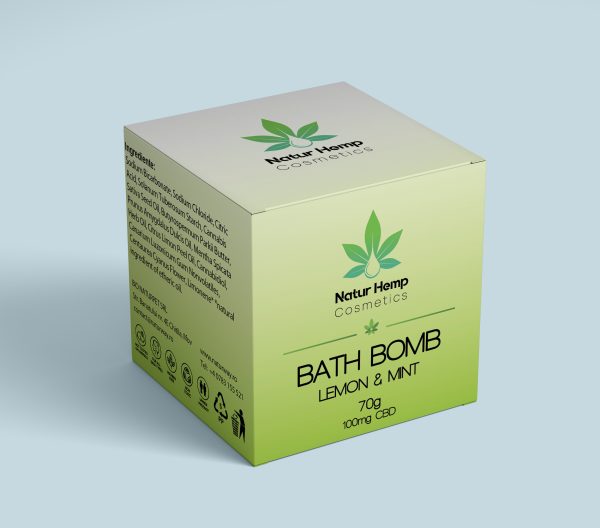 BOMBA DE BAIE CU CBD - LAMAIE & MENTA